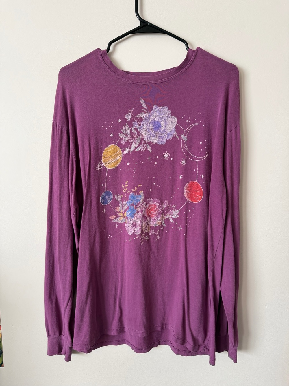 Modern Lux Plum V-Neck Long Sleeve Tee